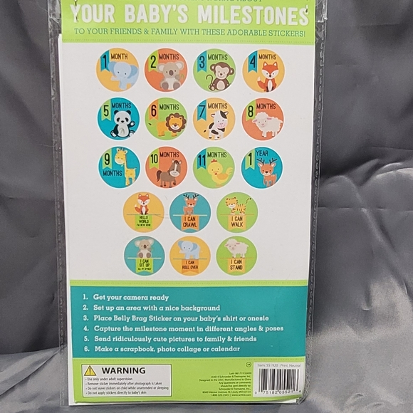 Baby milestone stickers for photos - Picture 2 of 2